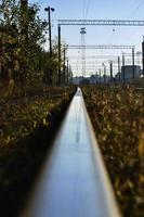 mattina ferrovia paesaggio foto