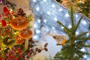 decorazione su il Natale albero. Natale. giocattoli interno foto