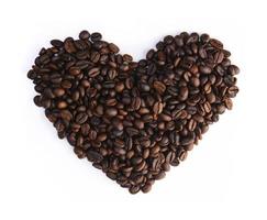 cuore di chicchi di caffè