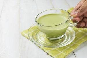 tè verde matcha latte foto