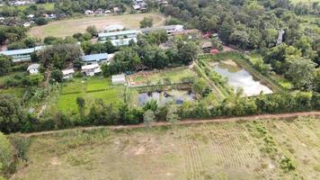 vista dall'alto di azienda agricola nel Tailandia. foto