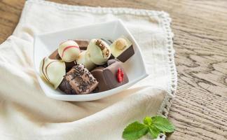 caramelle al cioccolato svizzere foto