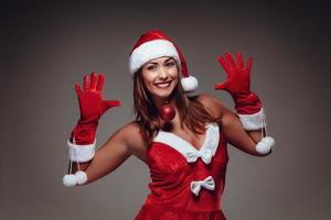 femmina Santa Claus foto