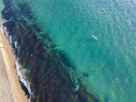 mondo famoso alanya cleopatra spiaggia. aereo foto di il spiaggia. sorprendente estate vacanza