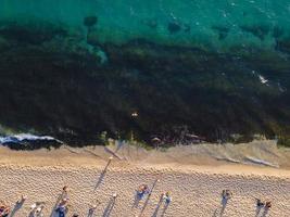 mondo famoso alanya cleopatra spiaggia. aereo foto di il spiaggia. sorprendente estate vacanza
