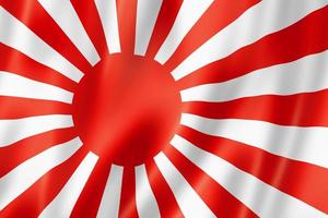 bandiera giapponese alfiere navale foto
