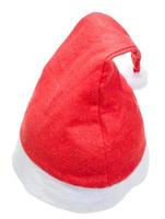 tradizionale rosso Santa Claus cappello isolato su bianca foto
