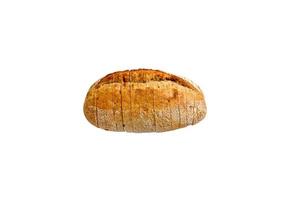 pane affettato su un' bianca sfondo foto