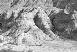 paesaggio aspro e remoto dei calanchi, dakota del sud