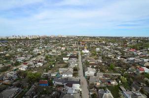 paesaggio di un industriale quartiere nel il charkov città a partire dal un' uccelli occhio Visualizza foto