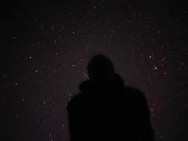 bellissimo cielo notturno con le stelle foto