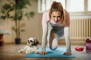 focalizzata solo su fitness foto