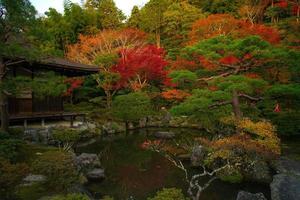 ginkaku-ji, tempio di il argento padiglione o ufficialmente di nome jisho-ji, o tempio di splendente misericordia, un' zen tempio nel il sakyo reparto di kyoto, kansai, Giappone foto