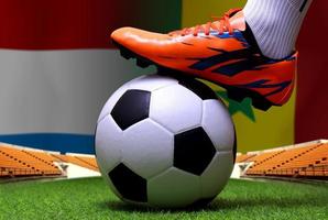 calcio tazza concorrenza fra il nazionale Olanda e nazionale Senegal. foto