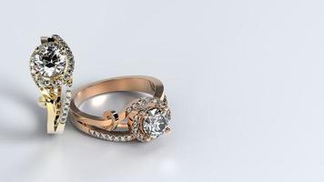 nozze, squillo, oro, d'argento, diamante, Fidanzamento, moda, matrimonio, calcolo, 3d rendere foto