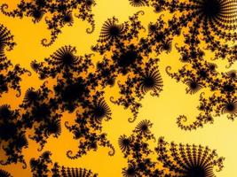 3d-illustrazione di un' bellissimo Ingrandisci in il infinito matematico mandelbrot impostato frattale. foto