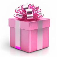 3d regalo scatola su isolato bianca sfondo. compleanno, celebrazione, 3d confezione foto