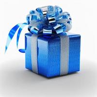 3d regalo scatola su isolato bianca sfondo. compleanno, celebrazione, 3d confezione foto