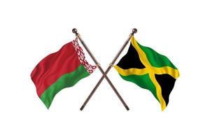 bielorussia contro Giamaica Due nazione bandiere foto