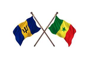 barbados contro Senegal Due nazione bandiere foto