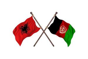 Albania contro afghanistan Due nazione bandiere foto