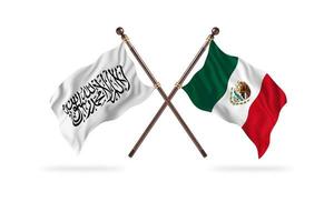 islamico emirato di afghanistan contro Messico Due nazione bandiere foto