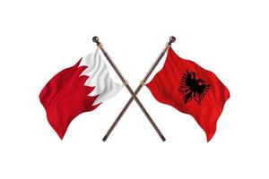 bahrain contro Albania Due nazione bandiere foto