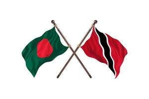 bangladesh contro trinidad e tobago Due nazione bandiere foto