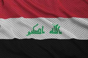 Iraq bandiera stampato su un' poliestere nylon abbigliamento sportivo maglia tessuto wi foto