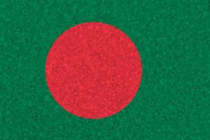 bandiera di bangladesh su polistirolo struttura foto