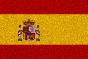 bandiera di Spagna su polistirolo struttura foto