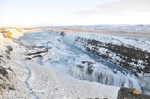 cascata gullfoss in islanda foto