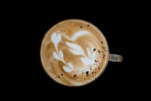 latte schiuma art foto