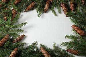 allegro Natale e contento nuovo anno. un' nuovo anni sfondo con nuovo anno decorazioni.nuovo anni carta. foto