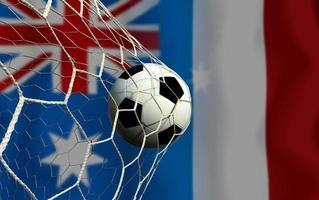 calcio tazza concorrenza fra il nazionale Australia e nazionale Francia. foto