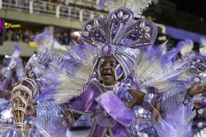 rio, brasile, aprile 22, 2022, samba scuola portella nel il rio carnevale, tenuto a il marche de sapucai sambodromo foto