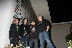 los angeles, sep 15 - Adamo verde, Joe linciare, Adamo rifkin, tempo sullivan arriva a il chillerama prima a hollywood per sempre cimitero su settembre 15, 2011 nel los angeles, circa foto