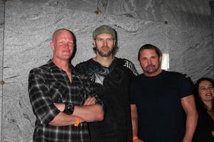 los angeles, sep 15 - derek merda, Tyler criniera, kane hodder arriva a il chillerama prima a hollywood per sempre cimitero su settembre 15, 2011 nel los angeles, circa foto