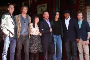 los angeles, mar 5 - Chris o donnell, miguel più, erica cristiano Olsen, rene felice fabbro, Daniela ruah, ll freddo j, barrett foa a il Chris o donnell hollywood camminare di fama stella cerimonia a il hollywood blvd su marzo 5, 2015 nel los angeles, circa foto