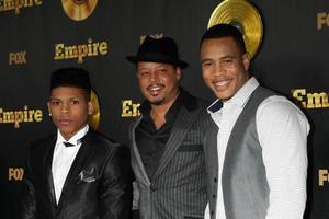 los angeles, 6 gennaio - bryshere grey, terrence howard, trai byers al Fox TV Empire premiere evento presso un arclight cinerama dome theatre il 6 gennaio 2014 a los angeles, ca foto