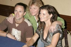 William devi e erica Tom, e fan grassetto e il bellissimo fan pranzo universale sheraton Hotel los angeles, circa ago 25, 2007 ©2007 kathy hutchin hutchin foto