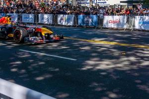 guadalajara, Messico - ottobre 25 2022 showrun checo perez, formula 1 rosso Toro singolo posto rb7 foto