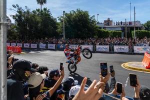 guadalajara, Messico - ottobre 25 2022 showrun Aaron colton, didier goirand e ivano ramirez equitazione moto foto