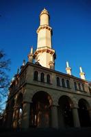 minareto a lednice su soleggiato autunno giorno nel Sud Moravia, ceco repubblica, Europa. foto