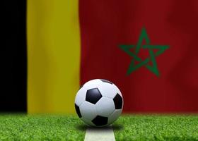 calcio tazza concorrenza fra il nazionale Belgio e nazionale Marocco. foto