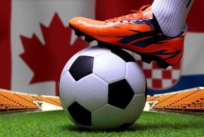 calcio tazza concorrenza fra il nazionale Canada e nazionale Croazia. foto