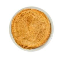 russo Pancakes isolato su il bianca sfondo foto