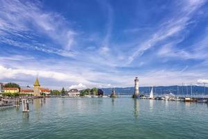 lindau, Germania - luglio.21 2019, pittoresco porta cittadina lindau su lago Costanza foto