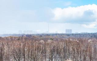 neve tempo metereologico nel primavera giorno foto