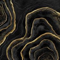 nero marmo sfondo con oro striature foto